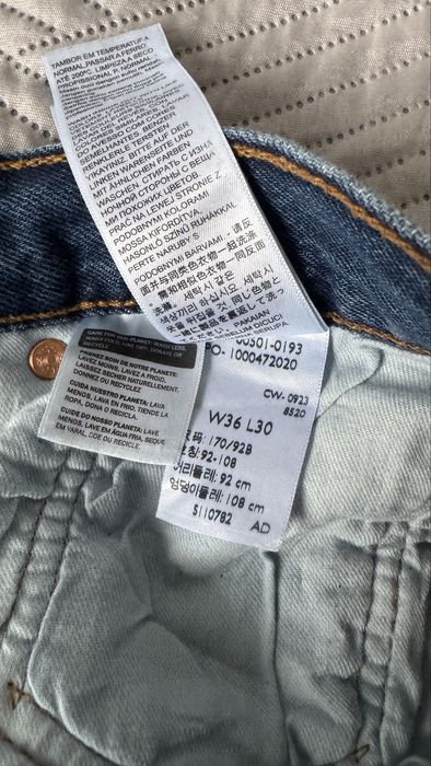 Levis 501 100% bawelna W36/L/30