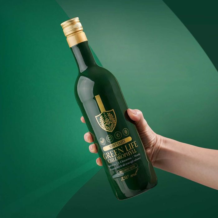 Green Life – Chlorofil (GLC) Suplement diety w formie koncentratu o miętowym smaku (750 ml)