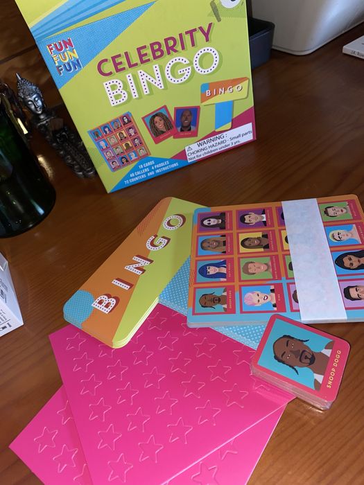 Jogo bingo com celebridades
