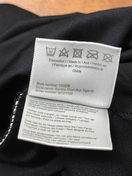 Spodenki sportowe kolarki szorty czarne do biegania Endurance 38 M