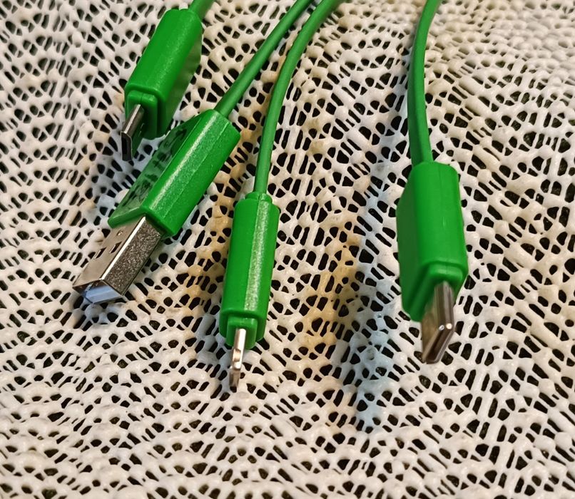 Uniwersalny kabel ładujący Zielony USB Micro USB Typ C Lightning iPhon