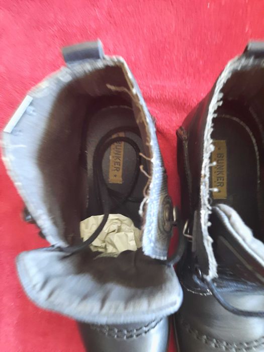 Botas / Botins Bunker em Pele (Estilo Militar)