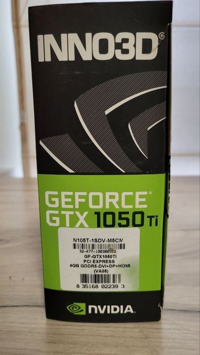 GeForce GTX 1050 Ti 4GB Inno3D, повністю справна, коробка.