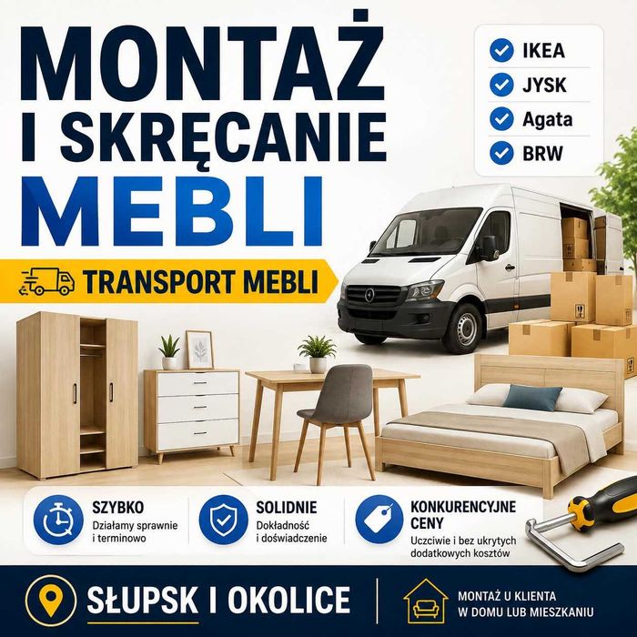 Montaż i skręcanie Mebli/Transport  - Słupsk i Okolice
