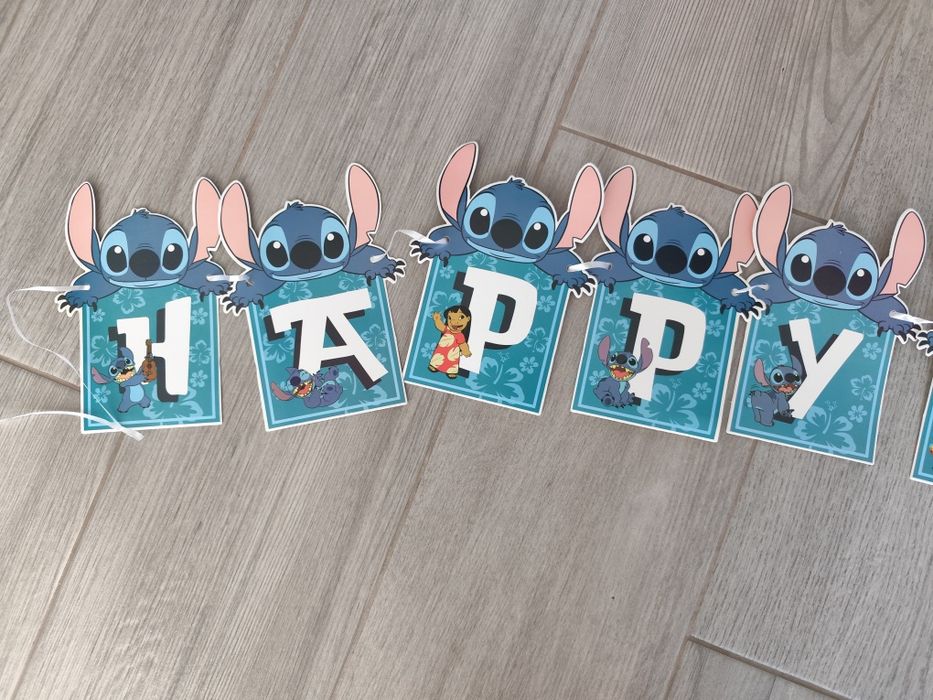 Conjunto decoração de festa aniversário do Stitch