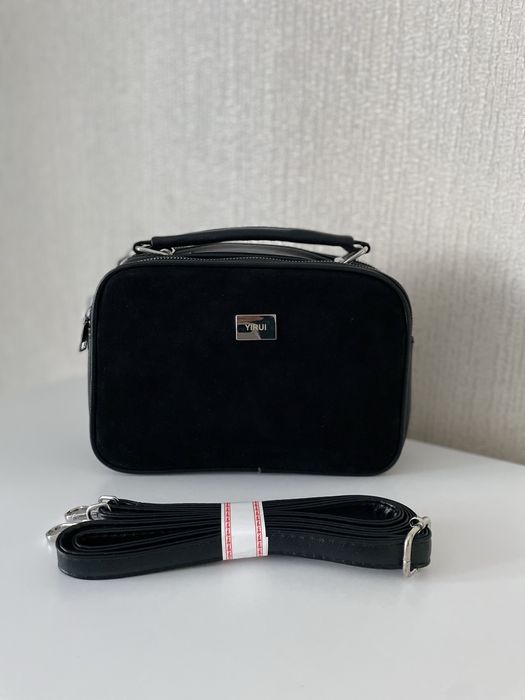 Сумка крос - боді  замшева