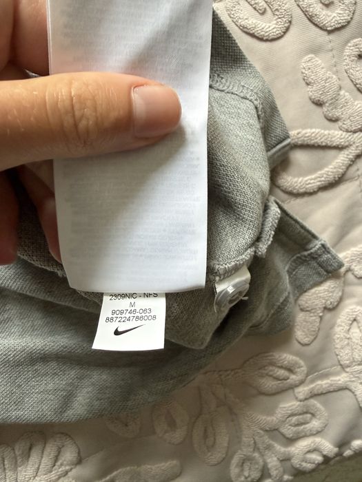 Nowa polówka męska koszulka Polo Nike z guzikami szara