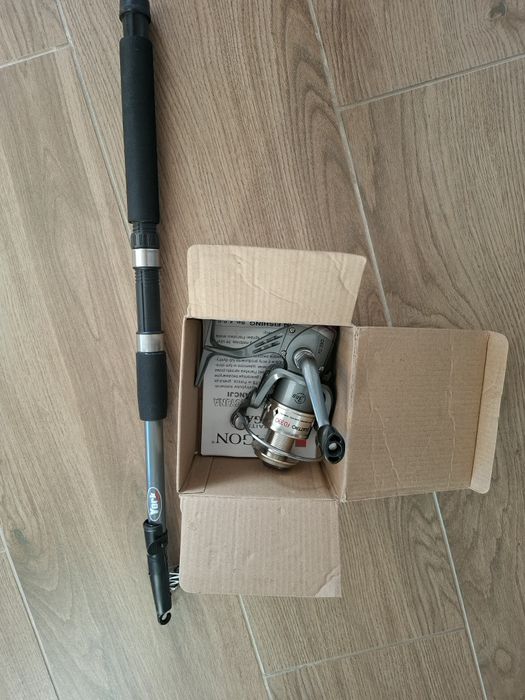 Nowa wędka + kołowrotek dragon