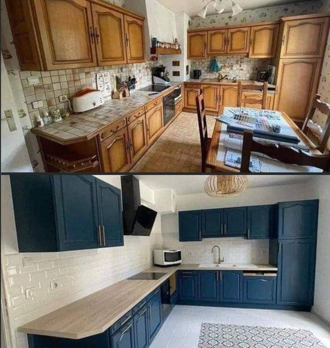 Фарбування фасадів МДФ. Реставрація меблевих фасадів. Зняття плівки.