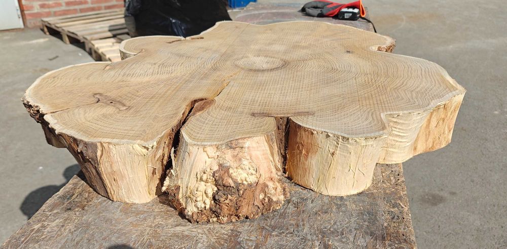 Plaster drewna akacja stolik kawowy live edge