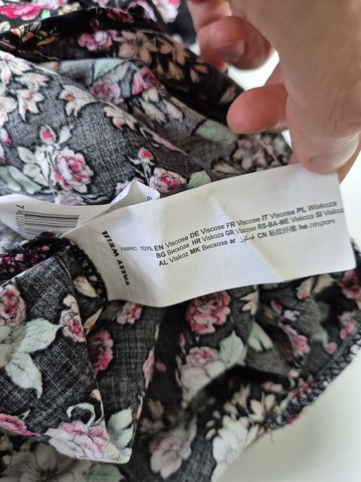Cienki kombinezon ogrodniczki w kwiaty Tally Weijl 34 używane