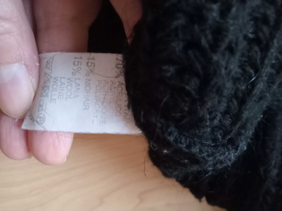 Kardigan damski sweter moher wełna