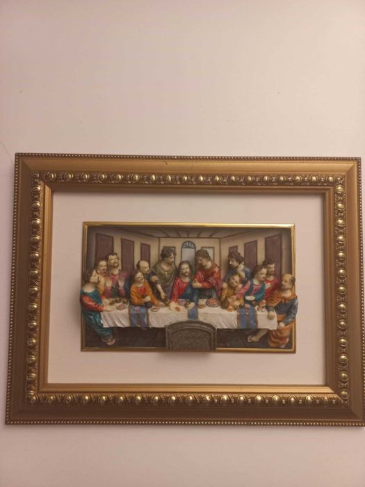 Quadro 3D "A Última Ceia"
