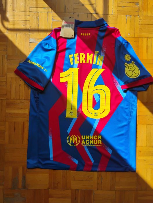 FC Barcelona 25/26 Koszulka Piłkarska - Finał Supercopa de Espana: Fermin 16