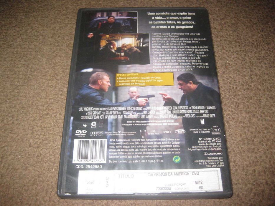 DVD "Os Primos da América" de Danny Nucci