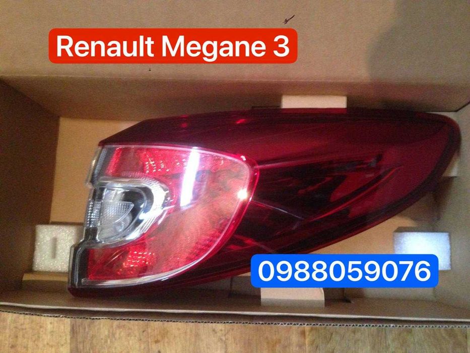 Фонарь стоп Reanult Megane 3 фонари Рено Меган 3 2009-2016