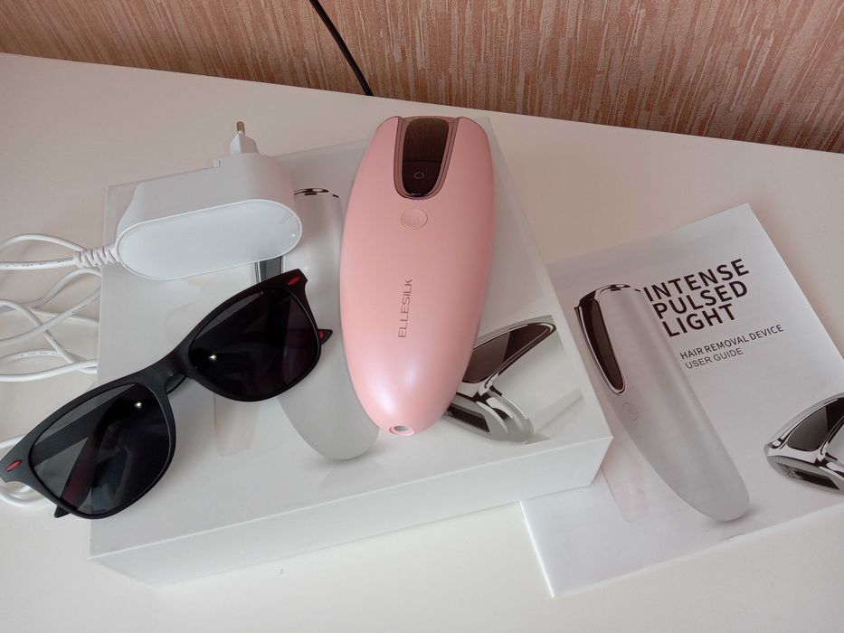 Фотоепілятор зі збільшеним ресурсом лампи ELLESILK IPL Pink
