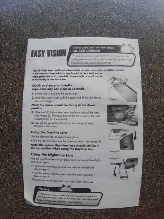 Visores novos embalados caixa original para condução noturna ou diurna