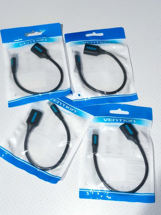 x4 USB 2.0 Micro-B Male to A Female OTG Cable 0.15 m / 4 sztuki