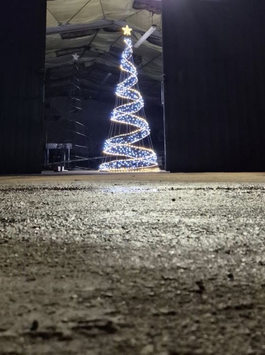 CHOINKA LED 3D Metalowa składana 350cm z oświetleniem wysyłka