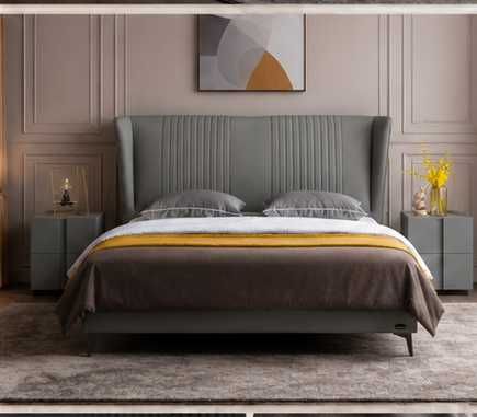 Novo | Conjunto de Quarto em Pele Genuína 160×200 cm