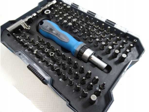 ZESTAW Bitów Końcówek z Wkrętakiem GRZECHOTKOWYM 105 el. NITEO TOOLS