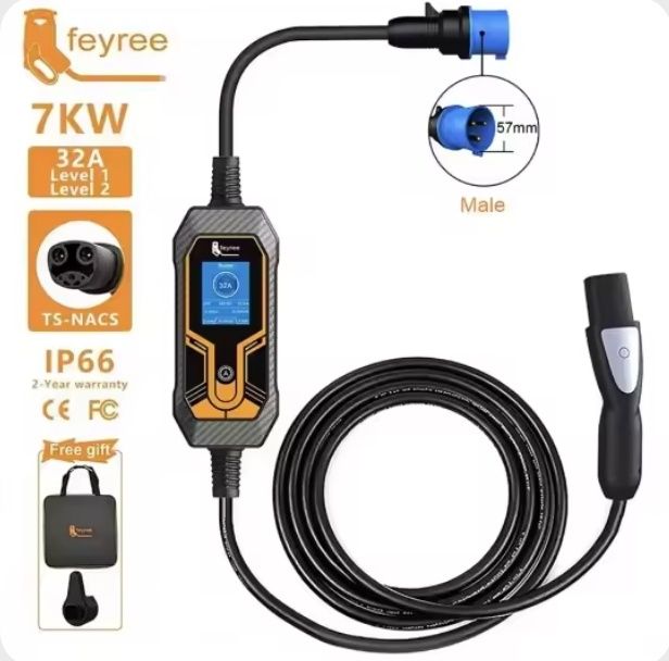 Зарядка Tesla 32a Feyree 5 метрів Фейрі