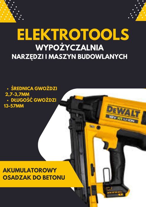 Gwoździarka osadzak do betonu  wynajem wypożyczenie