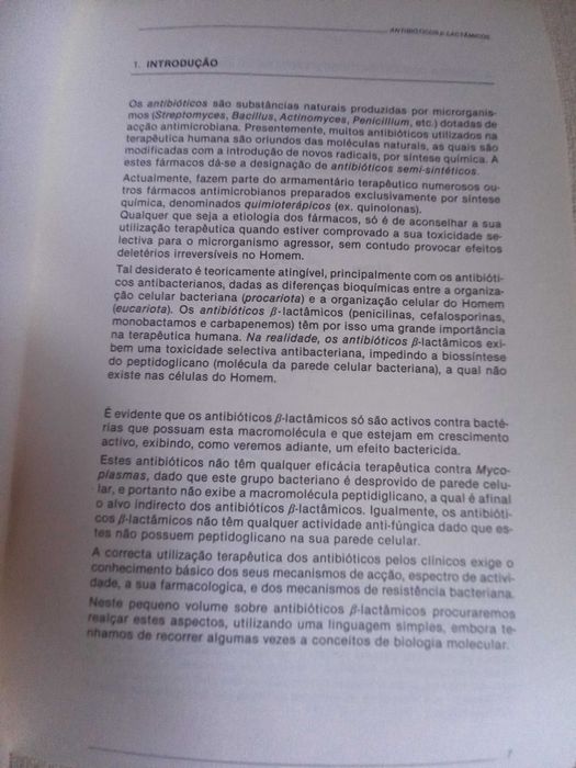 livro de medicina Antibioticos e Lactamicos