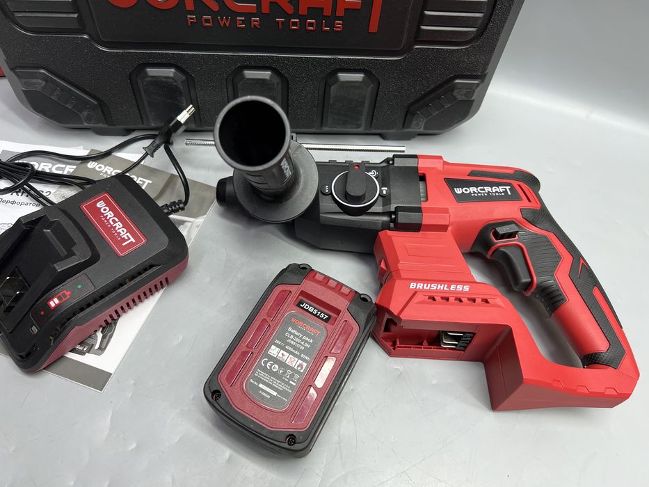 Аккумуляторный бесщеточный перфоратор WORCRAFT CRH-S20LiBAM На 3 Дж