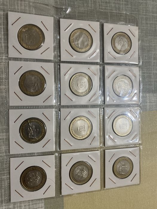 12 moedas de 200 escudos bimetalicas