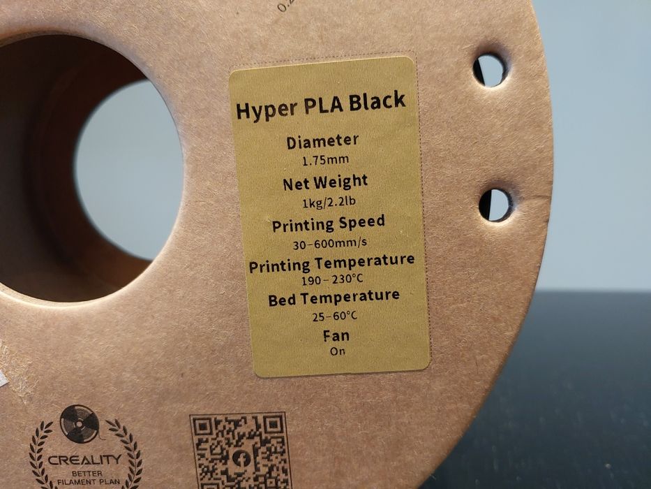 Filament Do Drukarki 3D Creality Hyper Series 2Kg Czarny 1,75mm