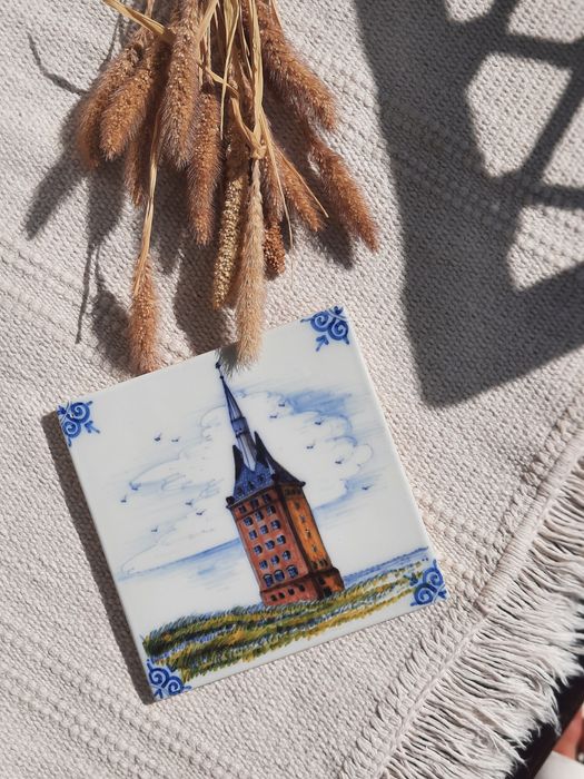 Kafelek Holandia vintage niebieski piękny