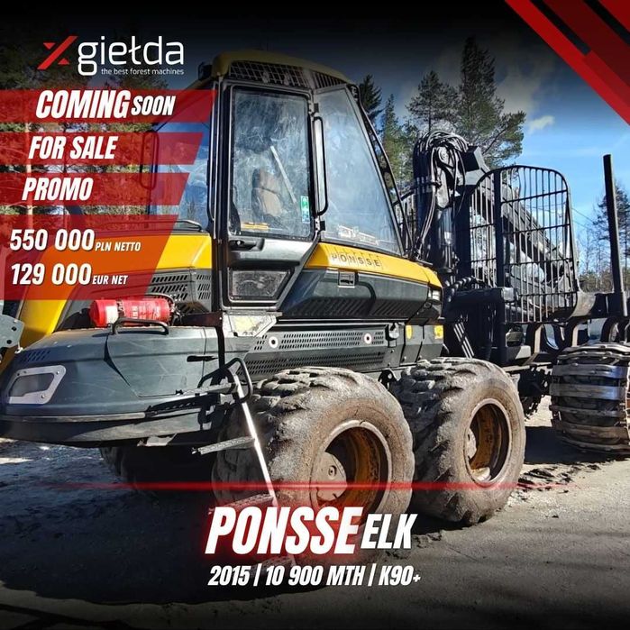 Forwarder Ponsse Elk rok 2015 PROMOCJA