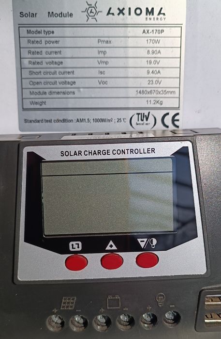 Солнечная панель 170 вт батарея контроллер 30 а крепёж инвертор