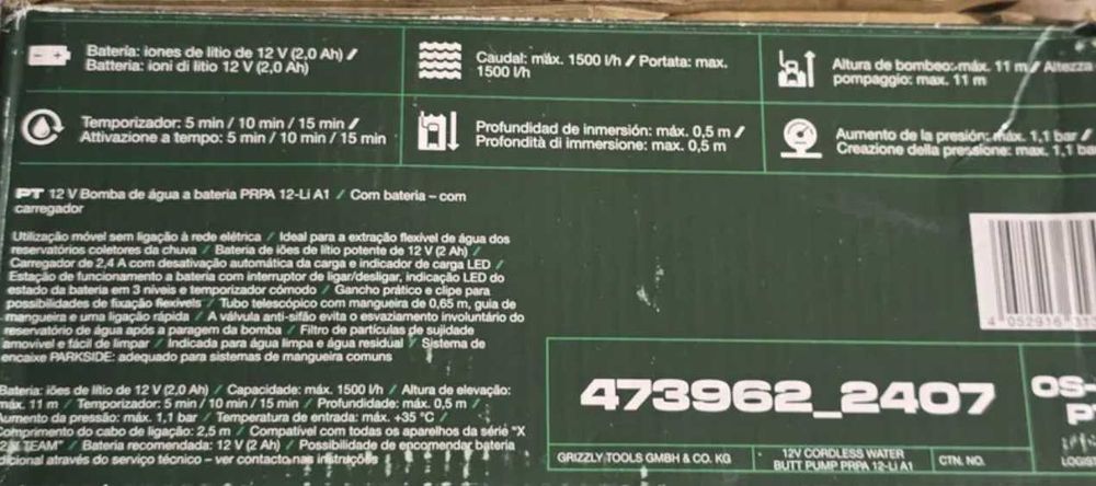 Bomba Parkside 12 v