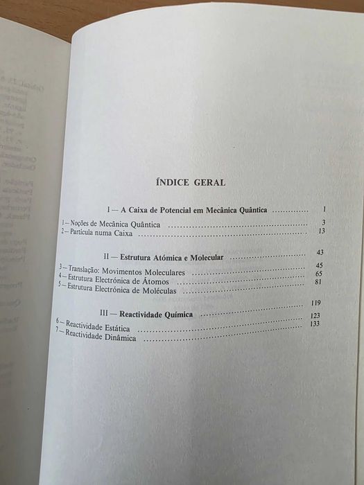 Livro "Estrutura e Reactividade Molecular" de S. J. Formosinho