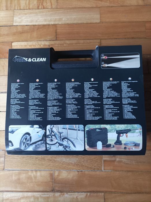 Máquina de lavagem a pressão.