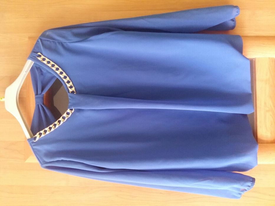 Bluzka chabrowa niebieska