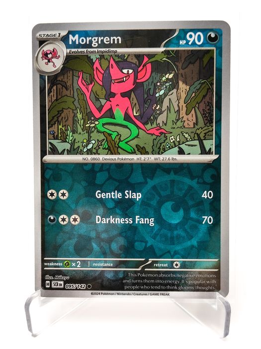 Morgrem 095/142 reverse holo karta pokemon Stellar Crown