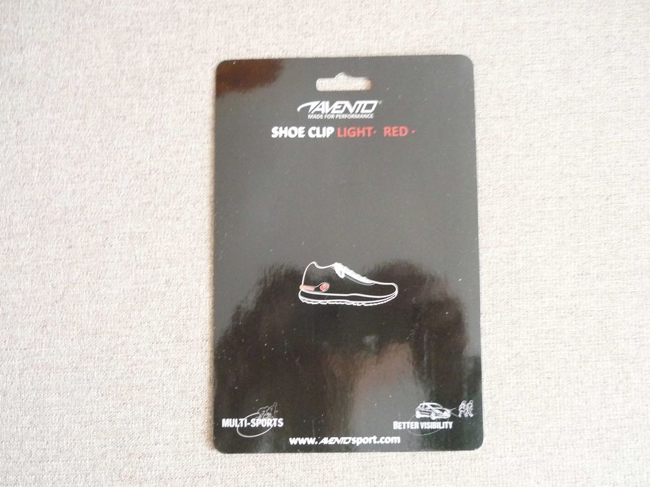 Klips Led do butów czerwony AVENTO