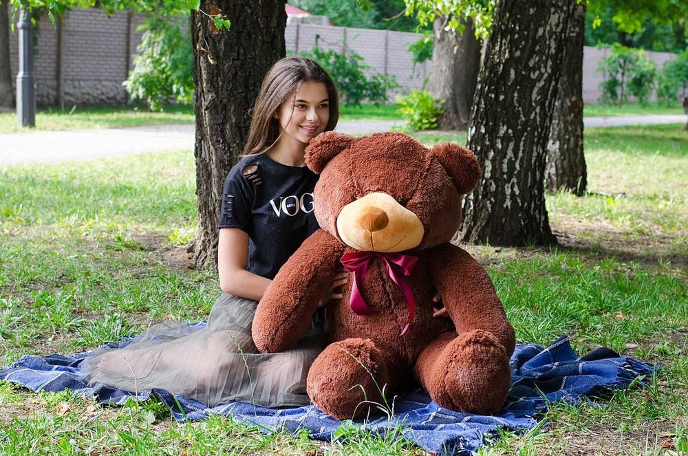 Великий плюшевий ведмедик 120см Ведмідь Рафаель найм'якіший подарунок!