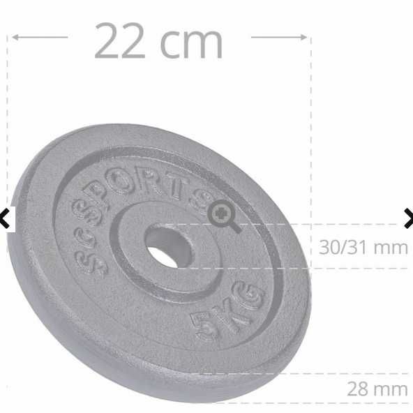 obciążenie żeliwne 4x 7,5