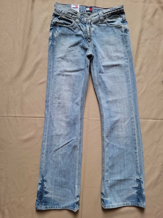 Jeansy damskie, Hilfiger, wycierane, rozmiar 34