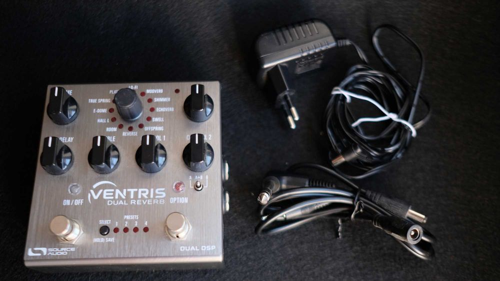 Pedal Source Audio Ventris Dual Reverb, novo, nunca saiu de casa