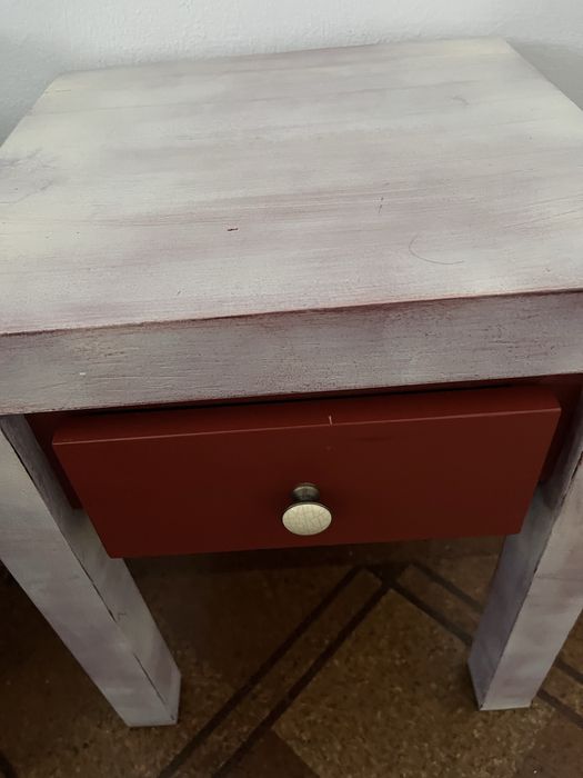 Wooden Bedside Table with Drawer