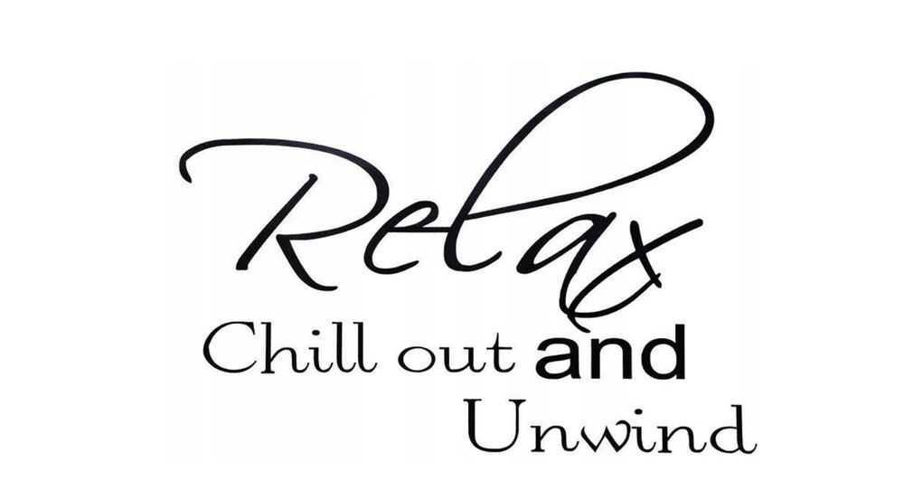 Naklejka dekoracyjna na ścianę RELAX AND CHILL OUT