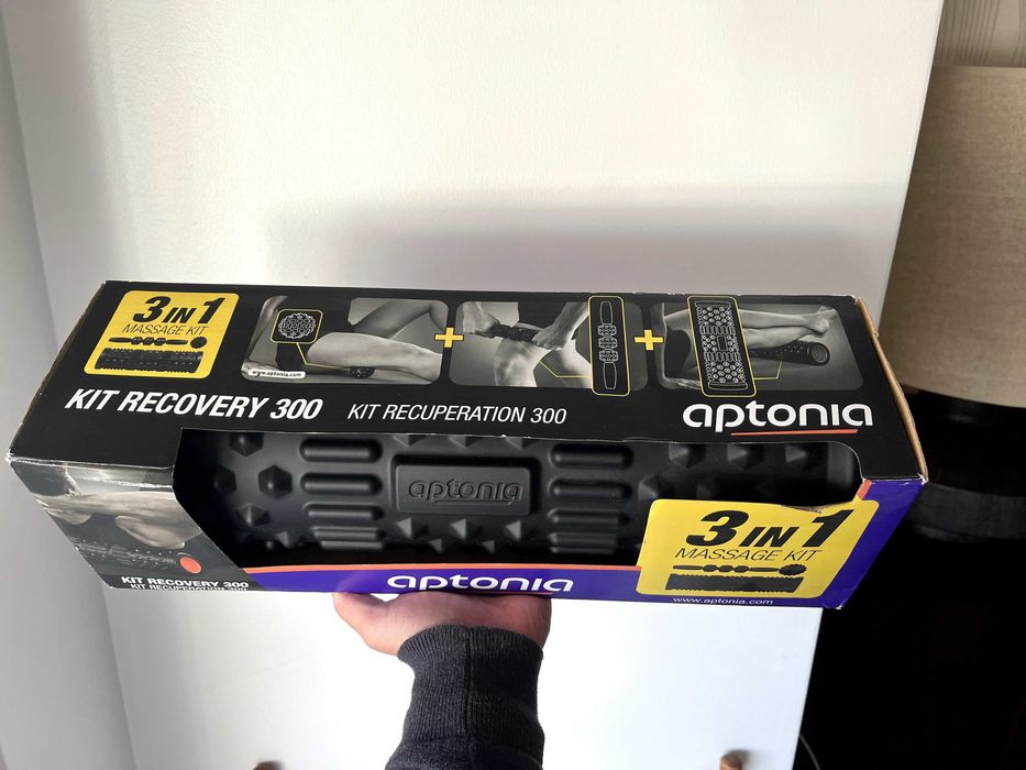 Kit Rolo de Massagem / Foam Roller 3 em 1 (NOVO)