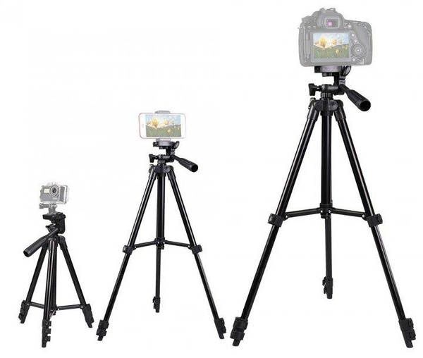 Штатив напольный Tripod 3120A для фотоаппарата, телефона, камеры Черн