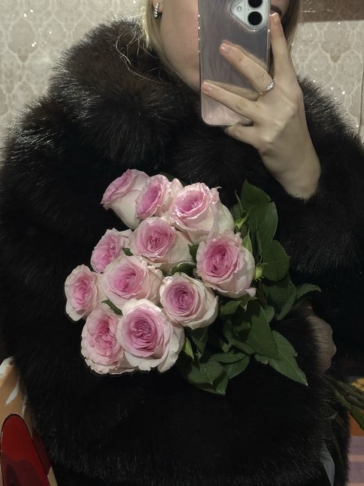 Шуба шоколадного кольору, еко хутро, преміум якості.